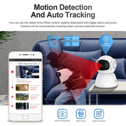 1080P WiFi IP Security Camera Wireless Indoor CCTV System Home  Pet Monitor