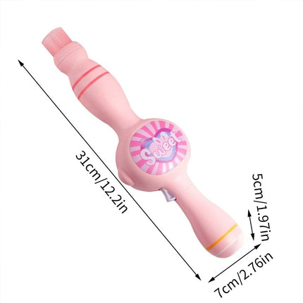 Colorful Smoke Bubble-Machine&Elastic Bubble Fog Wand,Fog Bubble-Machine Pink