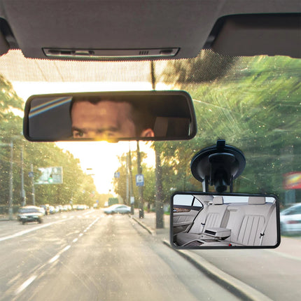 Car Interior Rearview Mirror with Suction Cup