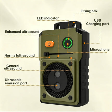 Outdoor Anti Bark Device Ultrasonic Dog Barking Control Stop Repeller Trainer