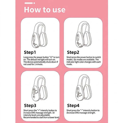 Microcurrent Nose Massager Clip USB Rechargeable Silicone Facial Care Tool