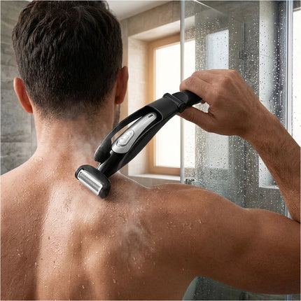 Body Hair Removal Electric Back Shaver Razor Manscaping Trimmer for Mens