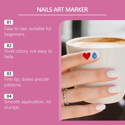 24PCS 3D Nail Art Drawing Pen Waterproof Painting Liner Drawing Embellishing