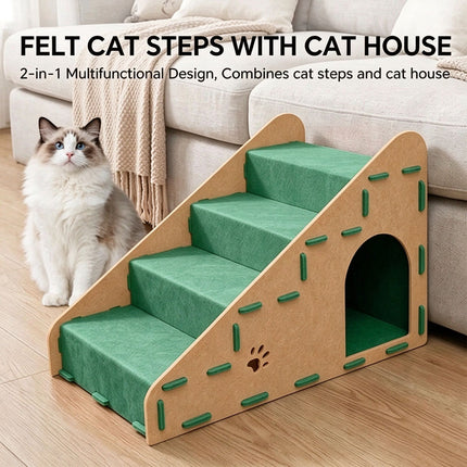 4 Step Ramp Stairs for Sofa & Chair NonSlip Sturdy Pet Steps Cats Dogs