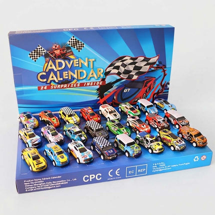Christmas Advent Calendar 24 Days Countdown Calendar Diecast Cars Set Vehicles