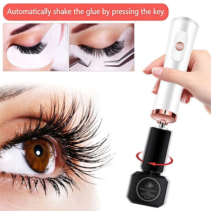 Electric Eyelash Glue Shaker Nail Lacquer Shaker 6PCS Heads for Eyelash Glue Ink