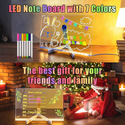 Illuminated Acrylic LED Writing and Message Board Christmas Gift