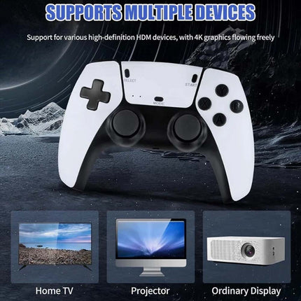 Wireless Retro Game Console Built-in Games 4K Output Dual 2.4G Controllers 64GB