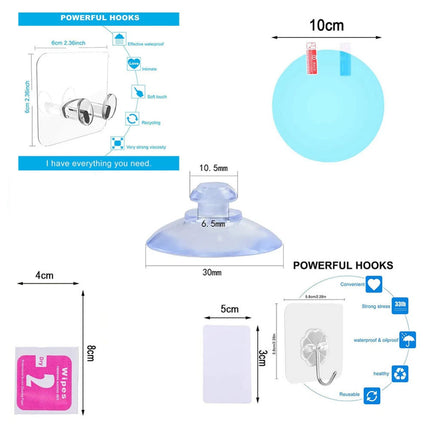 Anti-Fog Fog Free Shower Mirror Fogless Shaving Shave Mirror Bathroom with Hook