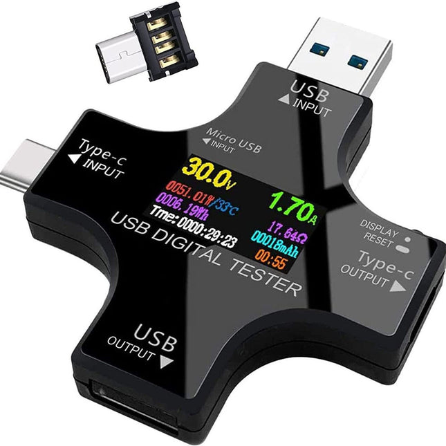 USB Bluetooths Power Tester Type C USB Digital Multimeter Voltage Current Meter  Bluetooth