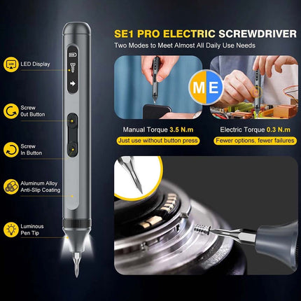 Mini Electric Screwdriver 50-in-1 Set – Cordless, Rechargeable, Precision Bits for Home & DIY