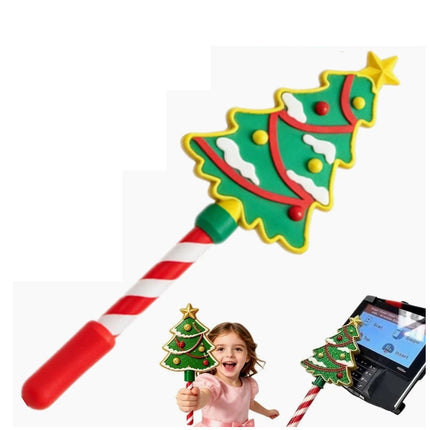 3D Christmas Tree Printed Wand Tap to Pay Christmas Magic Wand Contactless Payment Card Holder