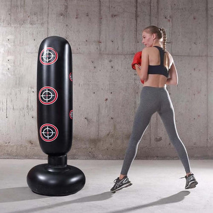 Boxing Punching Bag Sandbag Free Standing Dummy Target Fitness Kick MMA