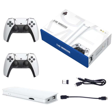 Wireless Retro Game Console Built-in Games 4K Output Dual 2.4G Controllers 64GB