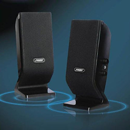2.0 Channel 6W USB Powered PC Speakers Desktop Laptop Mini Audio Speakers