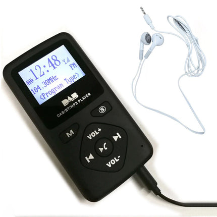 Pocket DAB/DAB+Digital Radio With Bluetooth and MP3 Player Earphone FM Redio Kit
