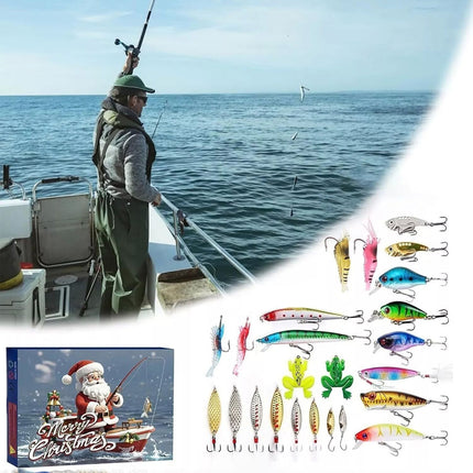 Fishing Advent Calendar 24Day Christmas Countdown Fishing Tackle Advent Calendar A