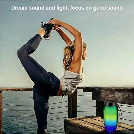 RGB Wireless Bluetooth Speaker Portable Bass Music Waterproof AUX/TF/FM/Radio