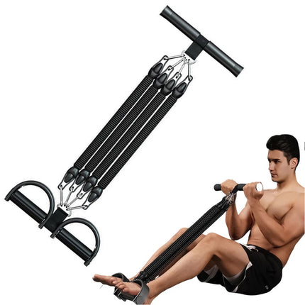 Pedal Puller 4-Tube Elastic Yoga Tension Rope Resistance Band Indoor Fitness
