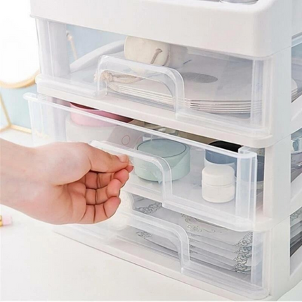 Multi-Drawers Makeup Organizer Container Box Cosmetic Storage Box Desk Lipstick