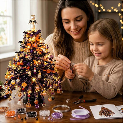 DIY Beaded Halloween Glow Set, Handmade Colorful Bead Ornament Making Set
