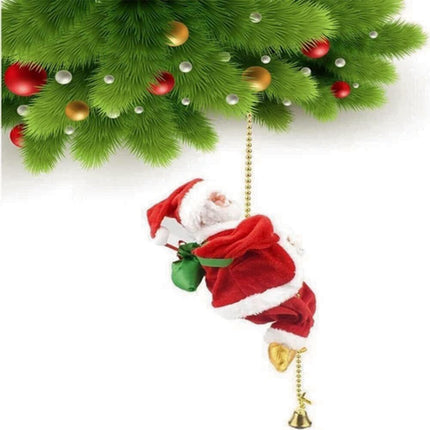4PCS Electric Christmas Santa Claus Musical Climbing Rope Xmas Party Decor