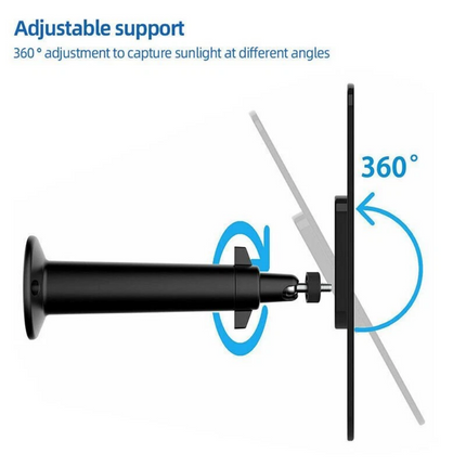 4W Solar Panel For Wireless Camera for Eufy Eufycam Cam With 3m USB Charge Cable Blcack