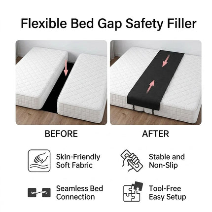Bed Bridge Twin to King Converter Kit Mattress Extender/ Joiner Connector Strap
