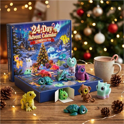 3D Printed Animals Christmas Advent Calendars 2026, 24 Day Christmas Countdown