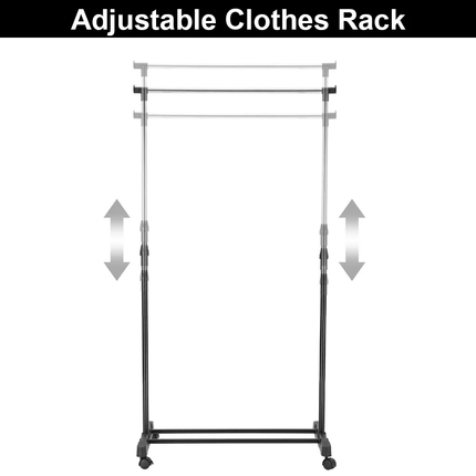 Heavy Duty Clothes Rail Rack Hanging Garment Display Stand Shoe Storage Shelf