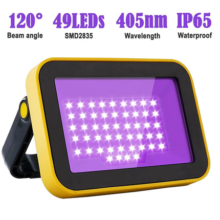 Portable UV Black Lights Spotlights LED Floodlight Waterproof Party Light