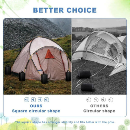 1Pcs Black Fillable Water Weight Bag Portable Gazebo Tent Weights Tent Water Bag Fishing