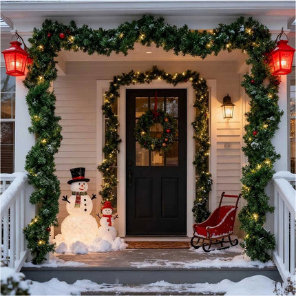 270cm Christmas Garland Artificial Xmas Wreath Tree Christmas Decoration