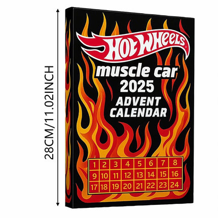 Hot Wheels Muscle Cars 2025 Advent Calendar 24 Days of Toy Cars