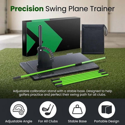 Golf Alignment Sticks and Angle Holder Set with Portable Bag,Golf Swing Training