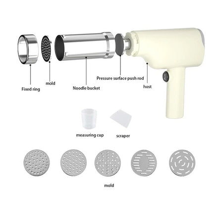 Electric Pasta Machine Noodle Maker Automatic Spaghetti Roller Handheld
