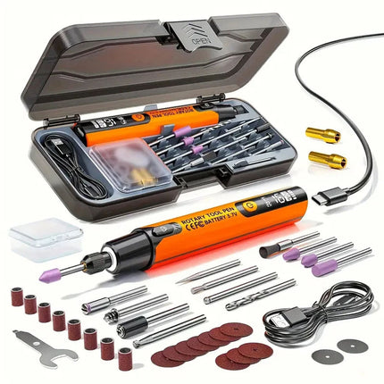 Mini Electric Engraving Pen Set Grinding Wood Jade Carving Polishing Machine