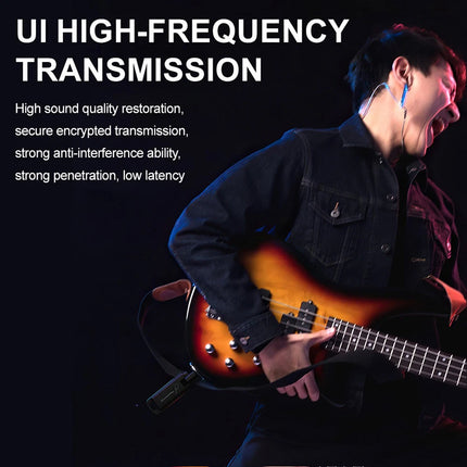 WS-70 Guitar Wireless System 100 Channel Rechargeable Audio Transmitter Receiver