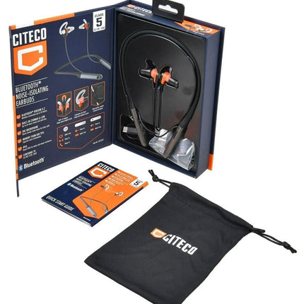 Citeco Bluetooth Earphones Noise-Isolating Neck Earbuds Wireless Phone with Mic
