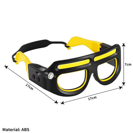 Glasses with Lights Rechargeable Headlamp LED Flashlight Glasses Light