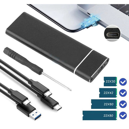 USB 3.2 10Gbps To M.2 NVMe SSD External Enclosure Storage Case Box USB-C Drive