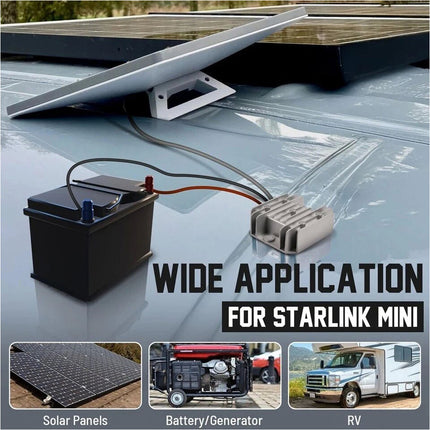 Step Up Power Adapter 12V/24V To 30V3.5A Converter W/ DC Cable For Starlink-Mini