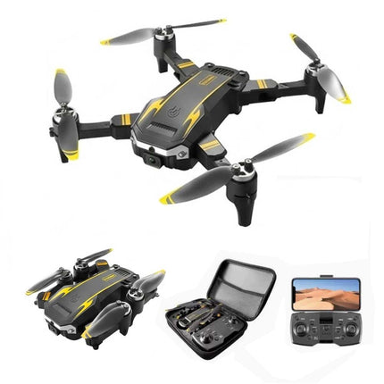 8K Camera Foldable Drone with Obstacle Avoidance and 3 Batteries - Black