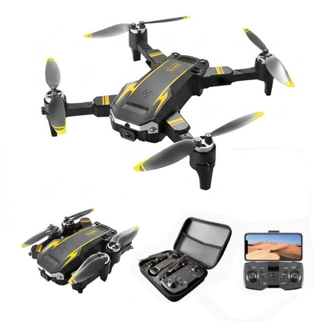8K Camera Foldable Drone with Obstacle Avoidance and 3 Batteries - Black
