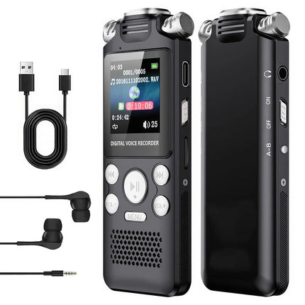 Pro Digital Audio Recorder Dictaphone Audio MP3 Player Sound Voice Recording Au