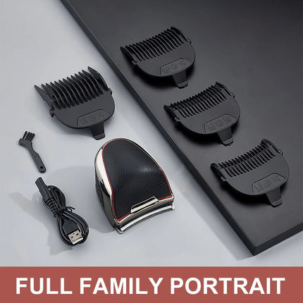 Professional Mens Hair Clippers self cut Cordless Electric Hair Trimmer USB New