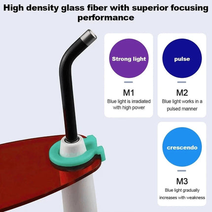 Rechargeable UV Dental Wireless Cordless LED Curing Light Lamp Machine 2200mAh