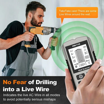 Wall Stud Finder Handheld Detector for Metal, Wood and AC Wire