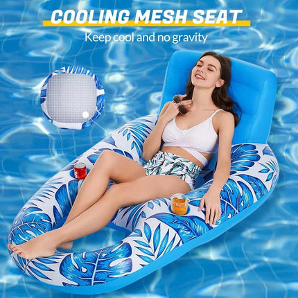 Inflatable Floating Hammock Water Mat Bed Float Chair Swimming Pool Sport Toys