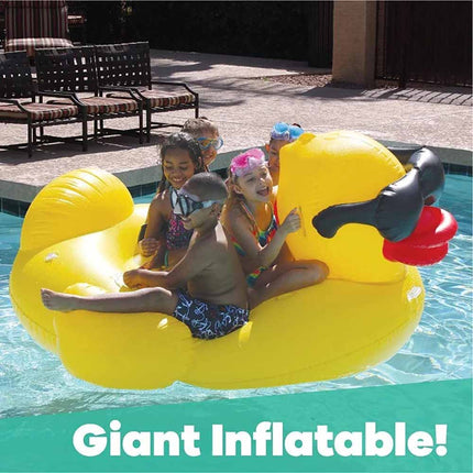 Inflatable Giant Duck Pool Float Swimming Floats Toy Lounge Beach Water Sports